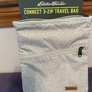 Eddie Bauer 3 Zip Crossbody Travel Bag